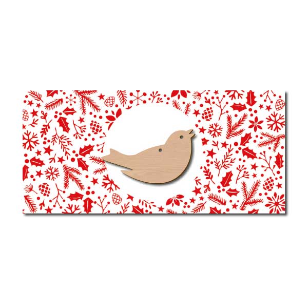 Weihnachtskarte Vogel