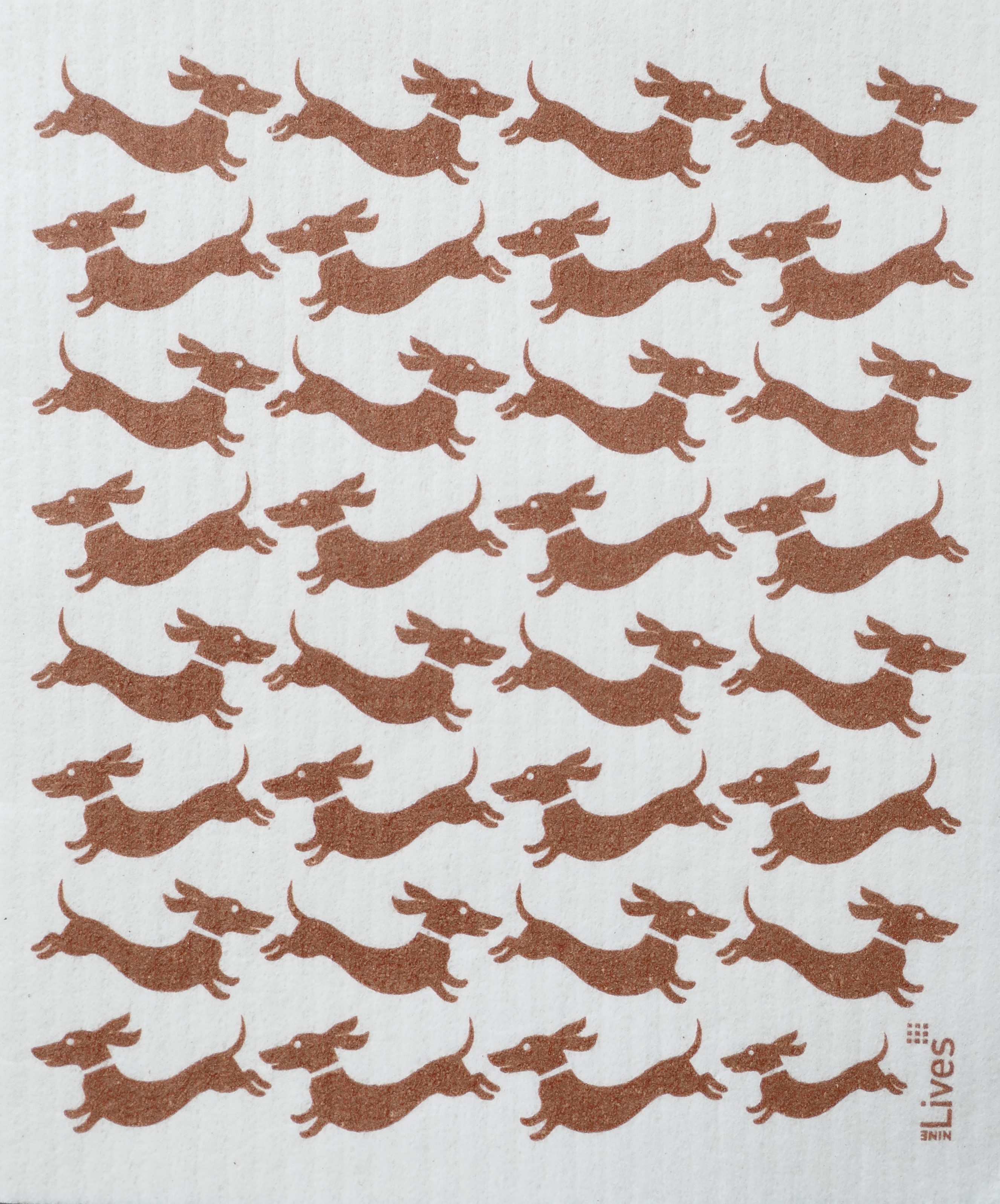 Schwammtuch brauen Dackel