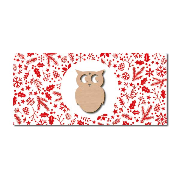 Weihnachtskarte Eule