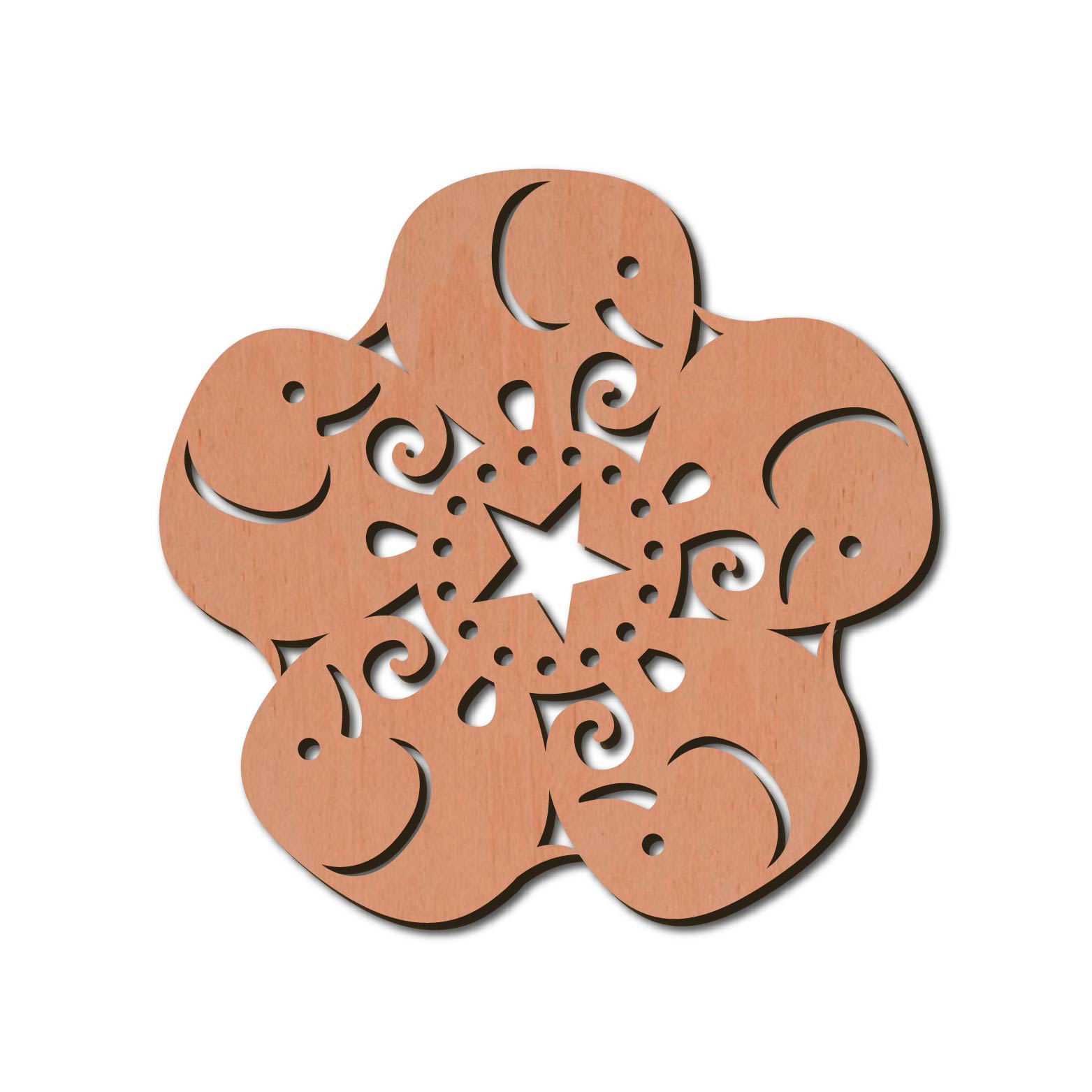 Holzstern - Elefant Ø 8 cm