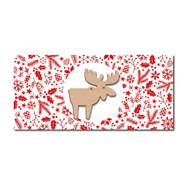 Weihnachtskarte Elch