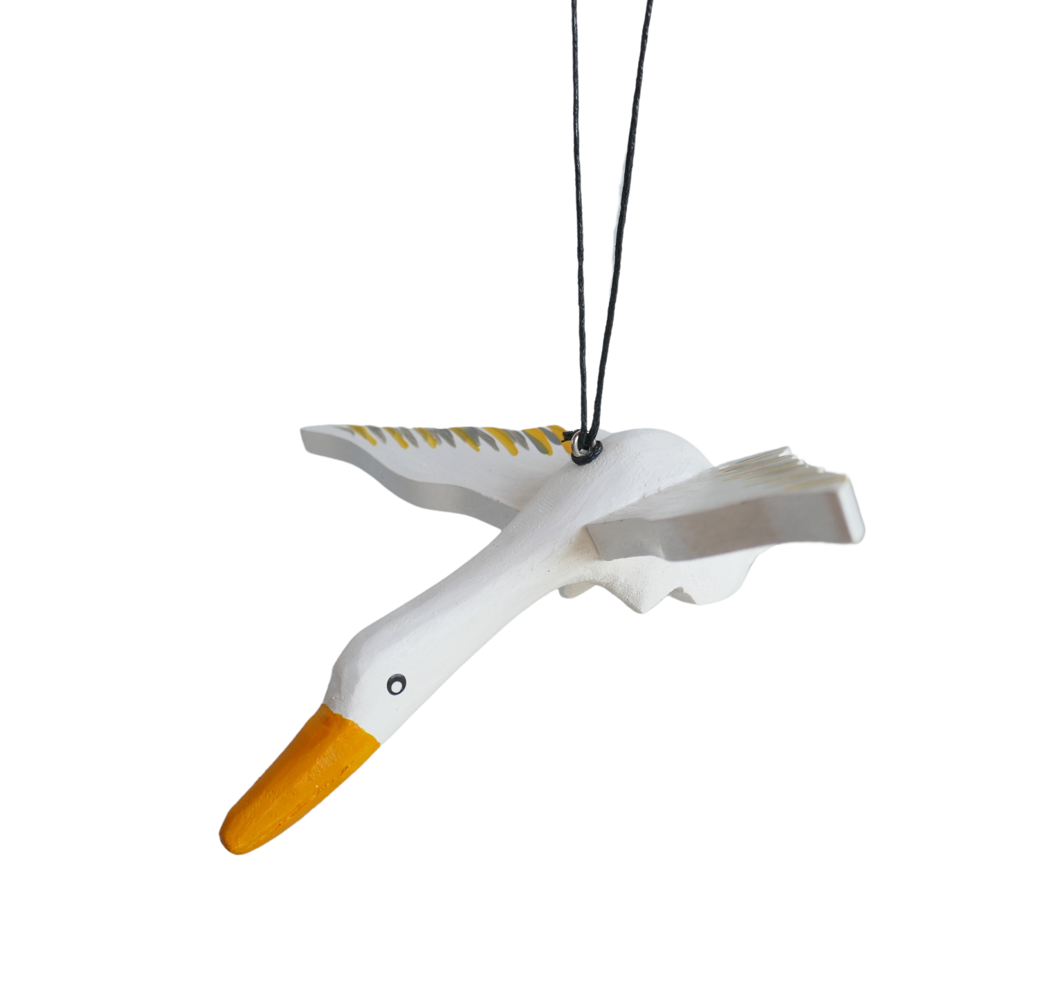 Storch,, Vogel aus Holz,weiß