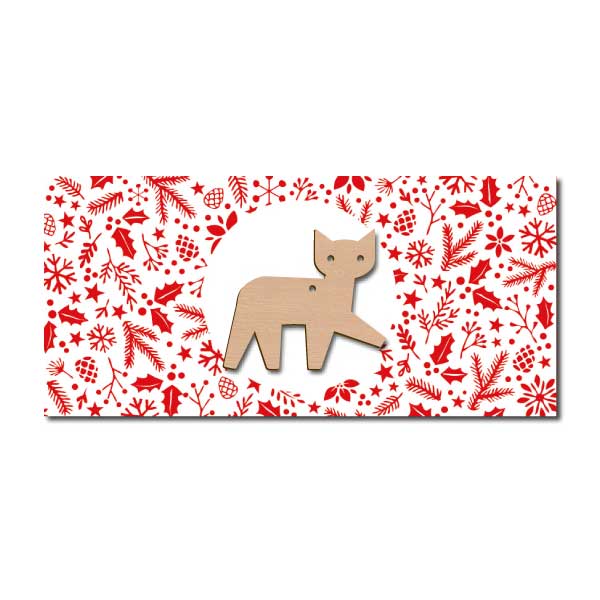 Weihnachtskarte Katze