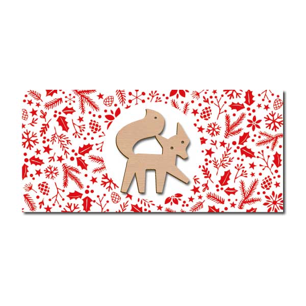 Weihnachtskarte Fuchs