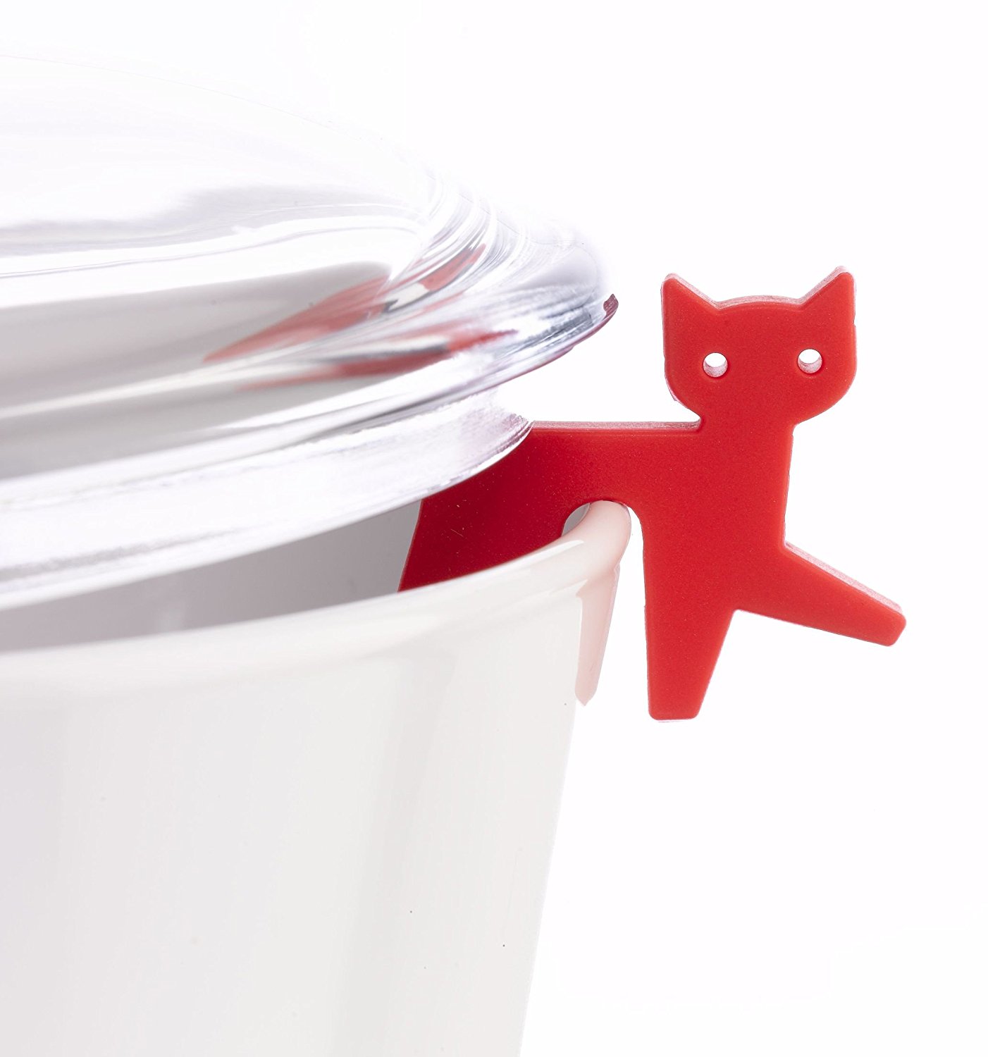 Topfwächter Katze, rot