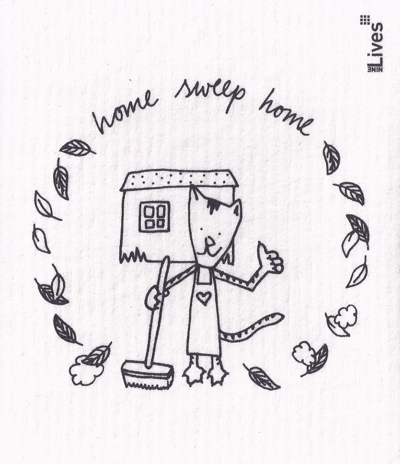 Schwammtuch Home sweep home