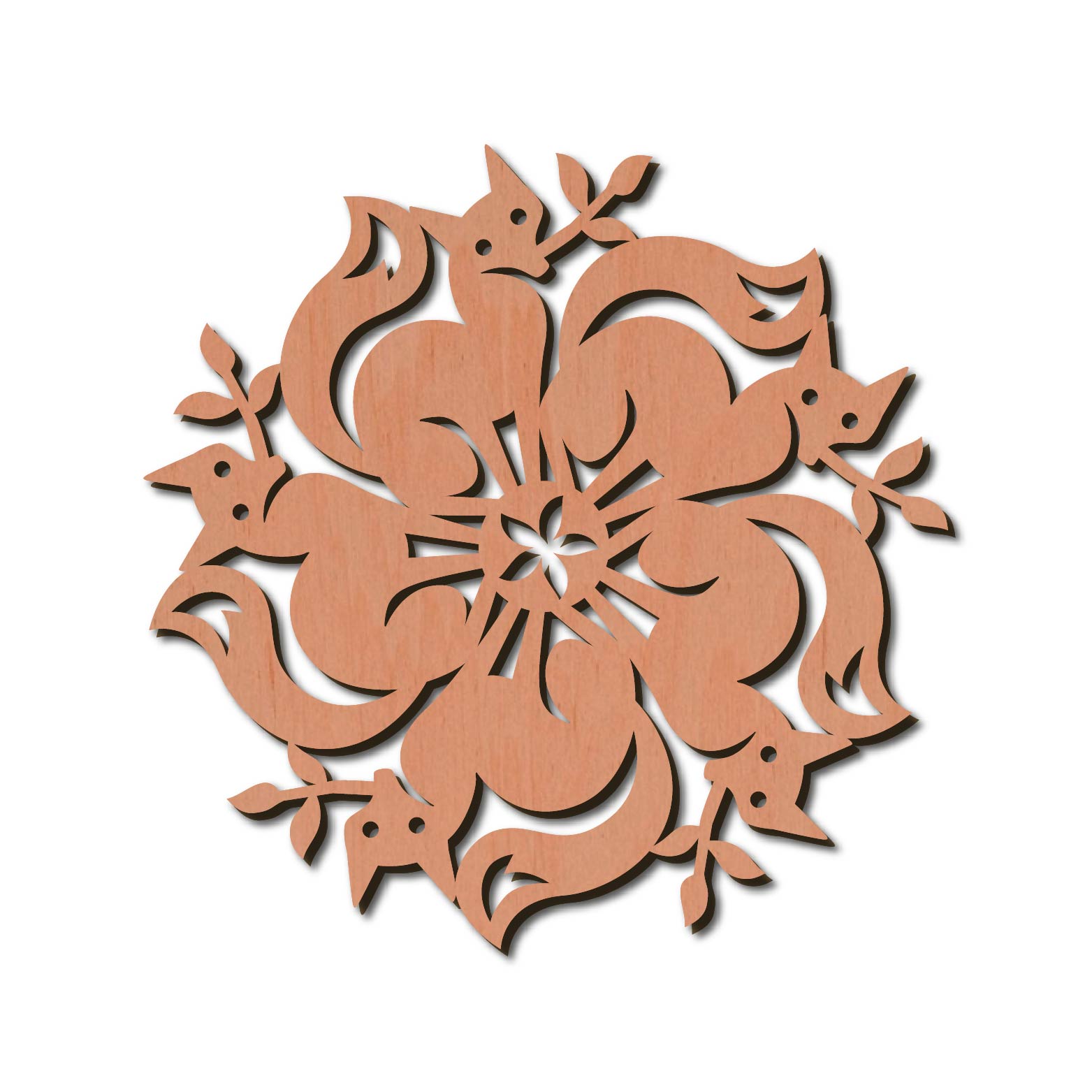 Holzstern - Fuchs Ø 8 cm