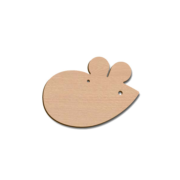 Holztier Maus