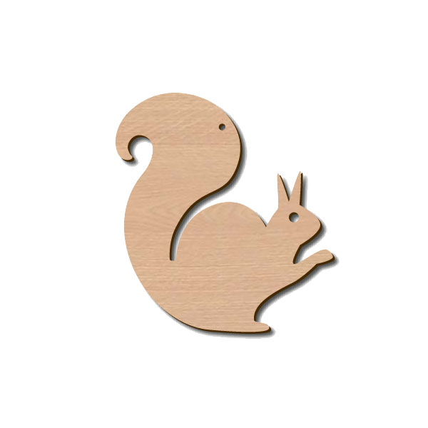 Holztier Eichhörnchen