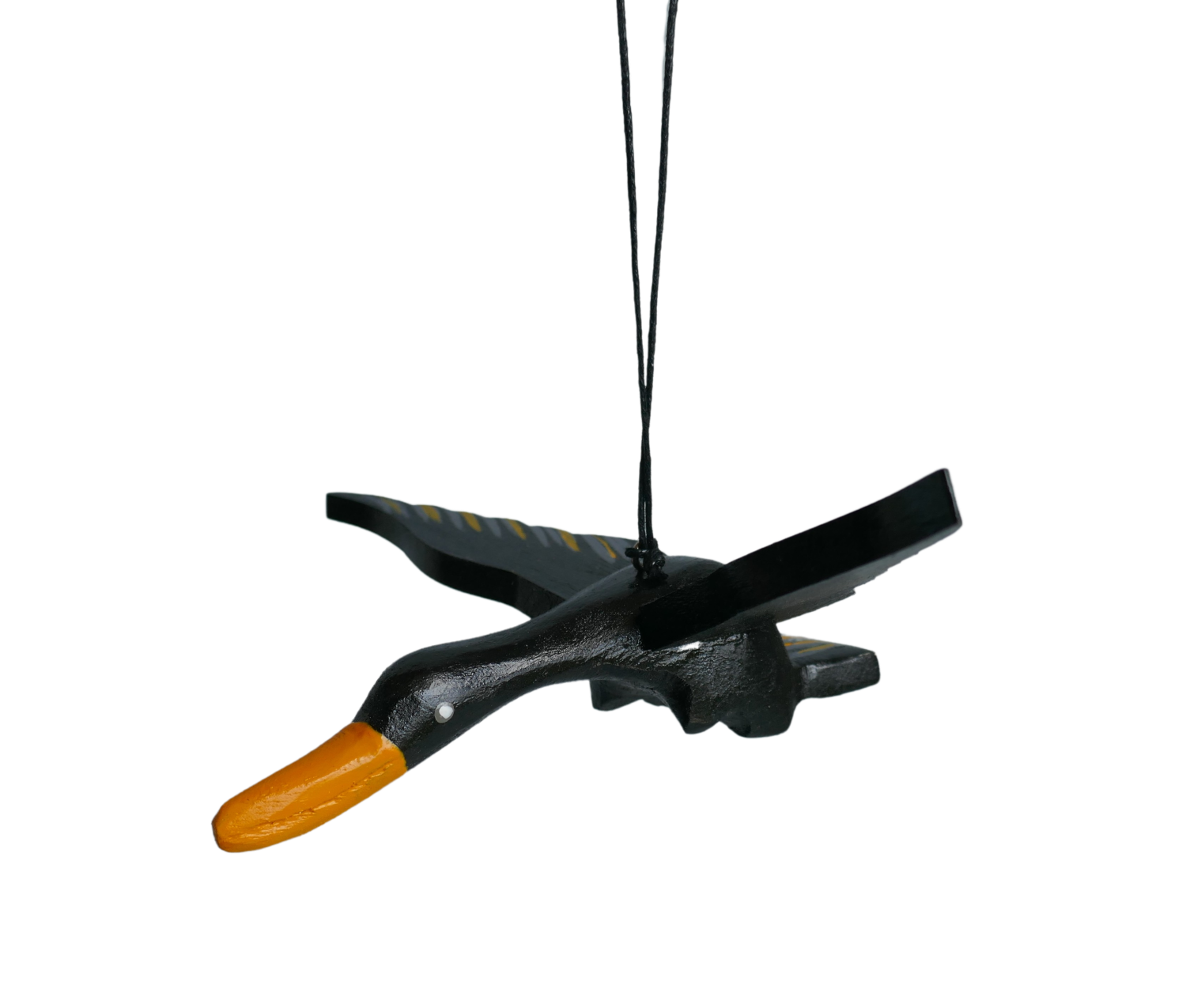 Storch, Vogel aus Holz, weiß