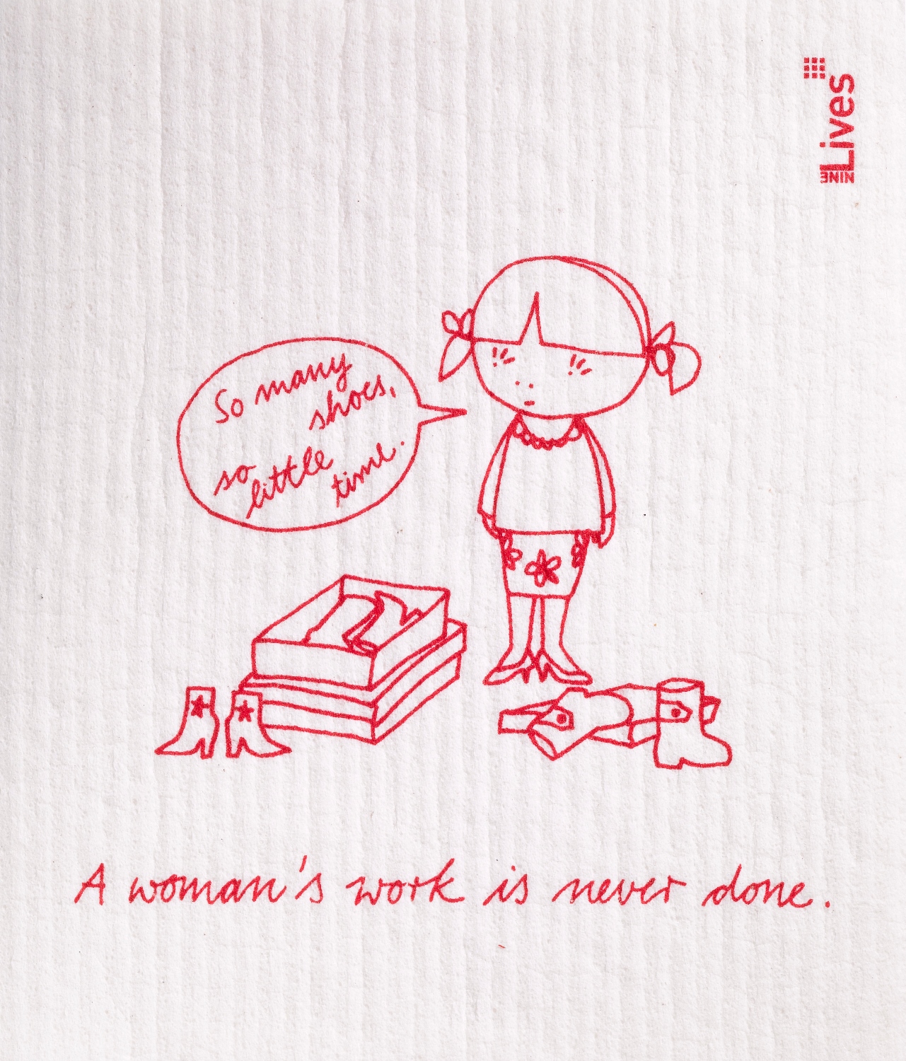 Schwammtuch A Woman´s work is never done