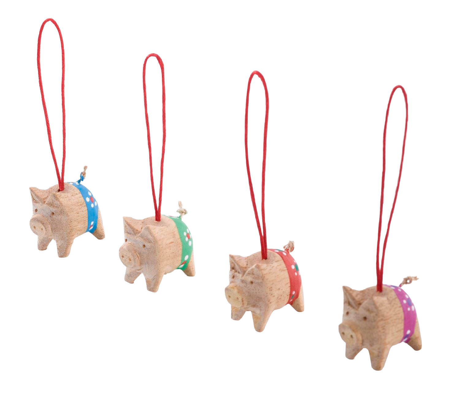 Holzschwein in 4 Farben