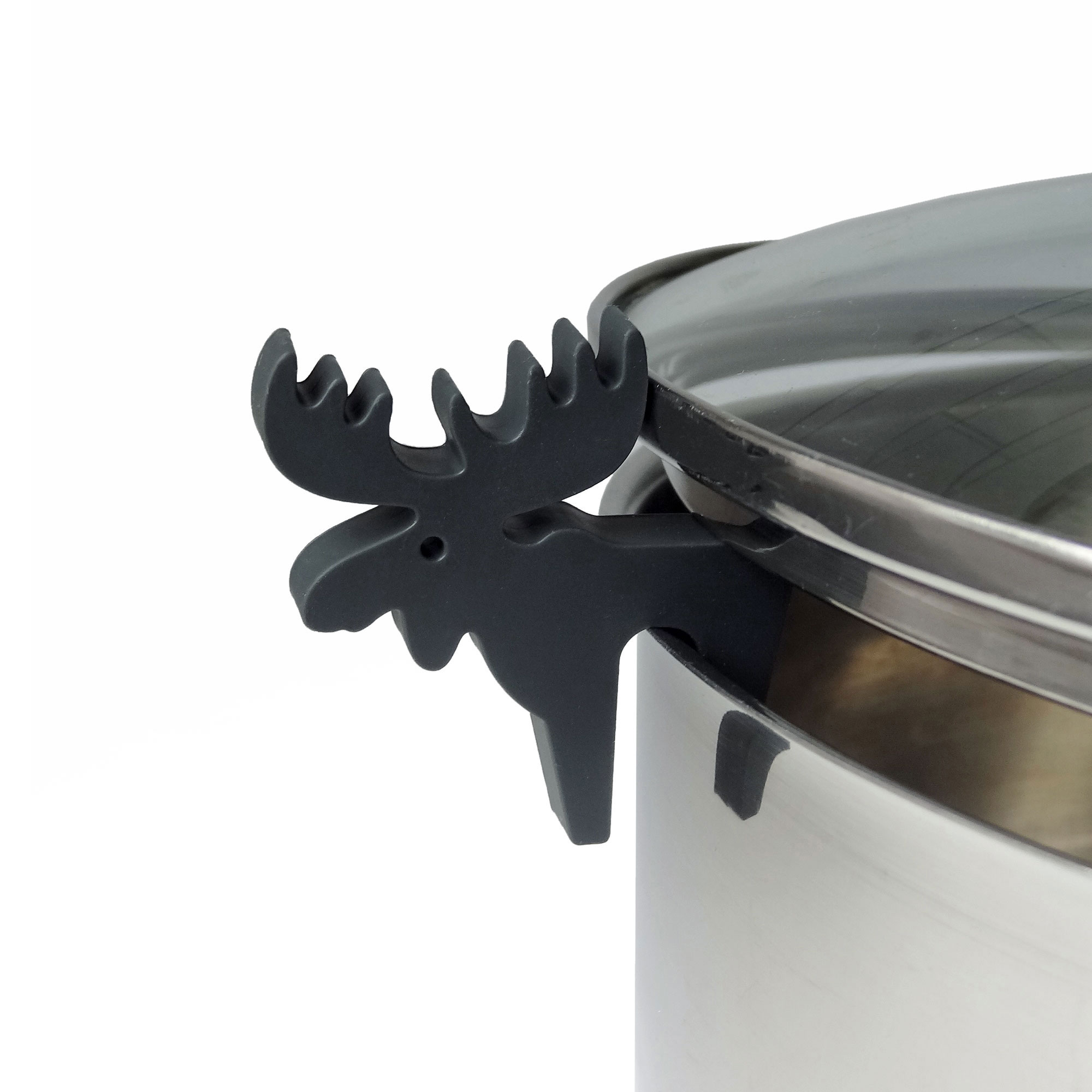 Topfwächter Elch, grau