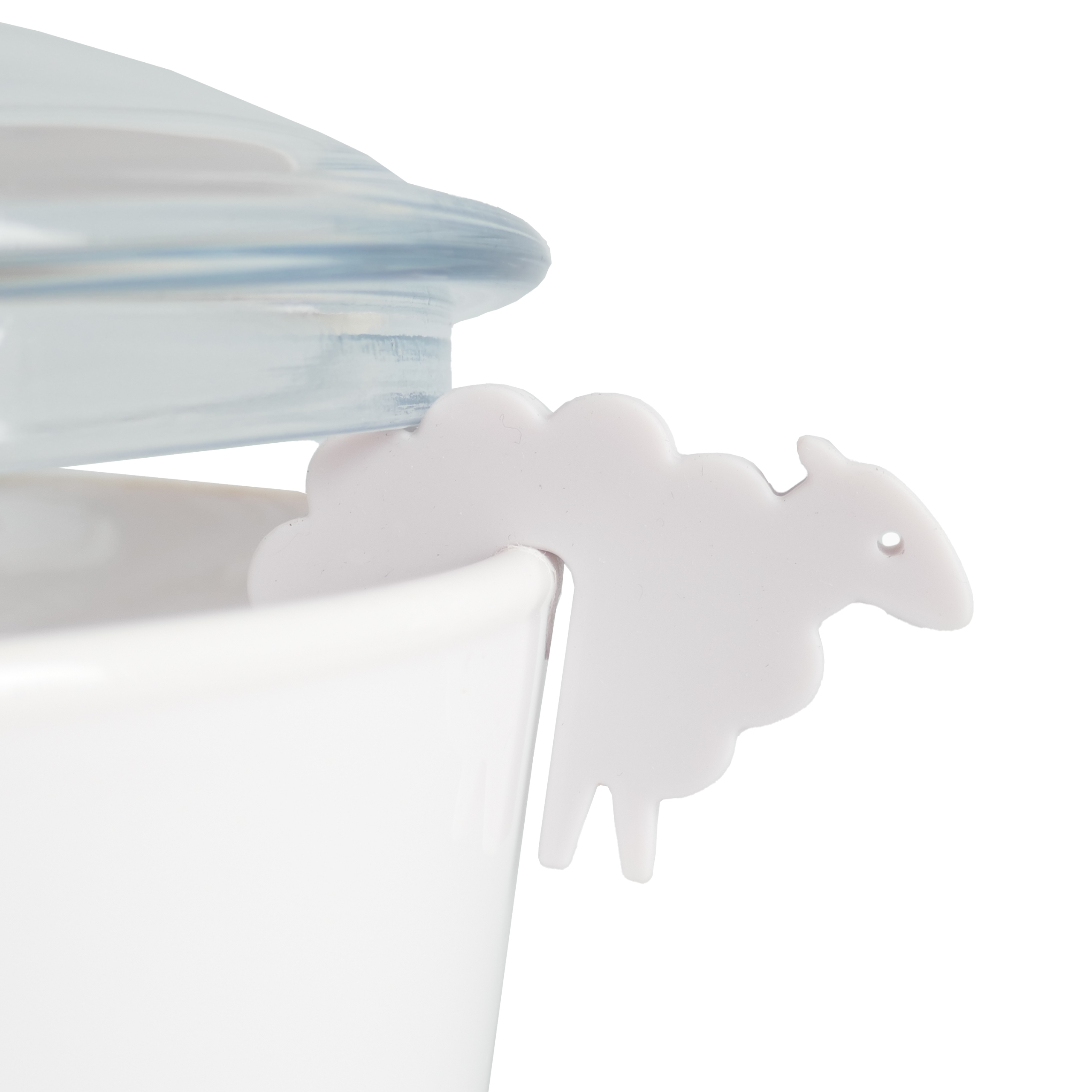 Topfwächter Schaf - weiß