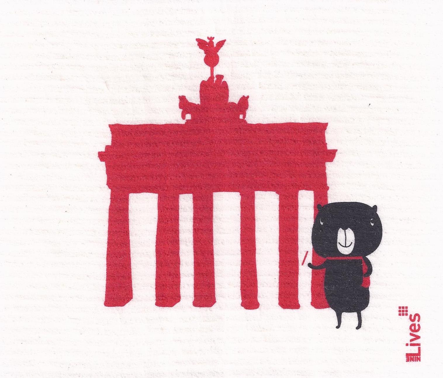 Schwammtuch Brandenburger Tor