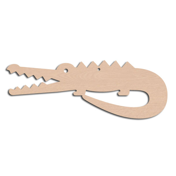 Holztier Krokodil