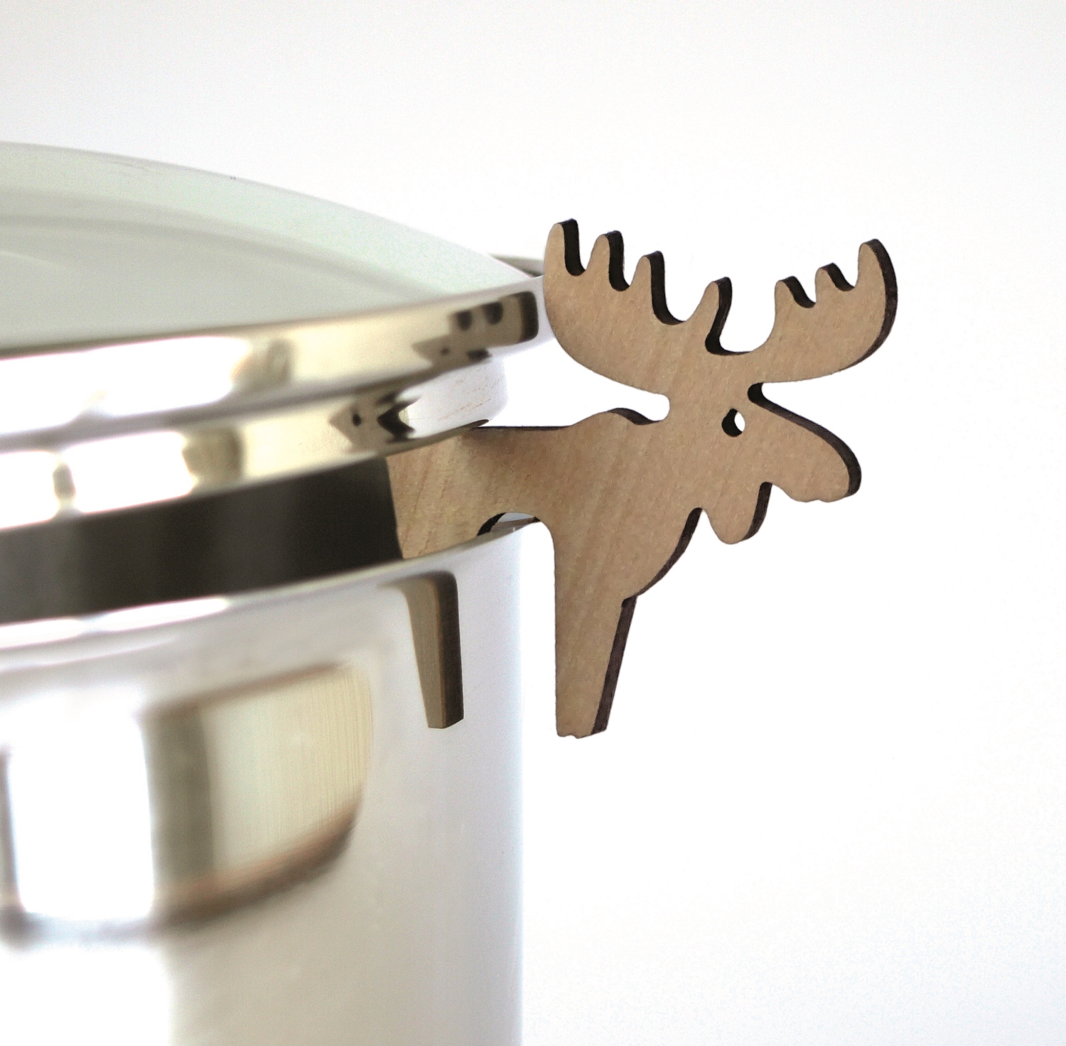 Topfwächter Elch am Topfrand